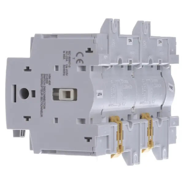 Перемикач Hager HIM406 I-0-II 63А 400/690В 4P 8м - фото №2