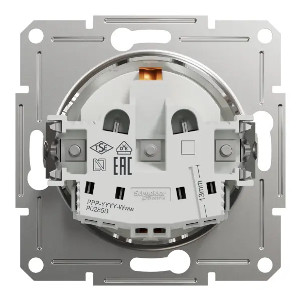 Розетка с заземлением и шторками Schneider Electric Asfora без рамки белая (EPH2970221) - фото №2 Розетка с заземлением и шторками Schneider Electric Asfora без рамки белая (EPH2970221) - фото №2