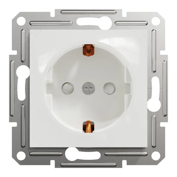 Розетка с заземлением и шторками Schneider Electric Asfora без рамки белая (EPH2970221) - фото №3 Розетка с заземлением и шторками Schneider Electric Asfora без рамки белая (EPH2970221) - фото №3