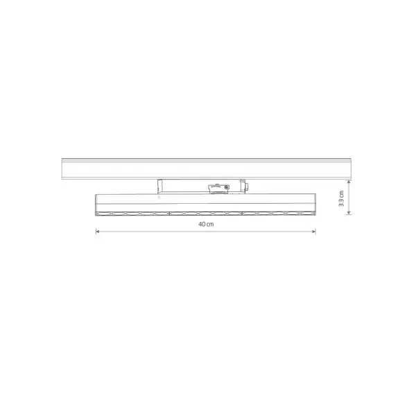 Трековый светильник Nowodvorski 12394 Profile Focus Linear LED 1x15W 3000K 1300Lm IP20 черный - фото №1