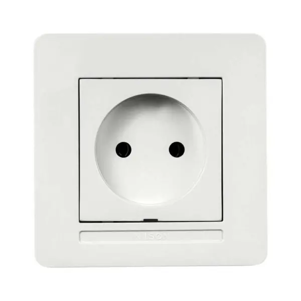 Розетка Nilson Selene біла 1-на без заземлення ( 23111015 )