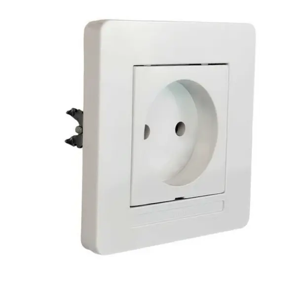 Розетка Nilson Selene біла 1-на без заземлення ( 23111015 ) - фото №1