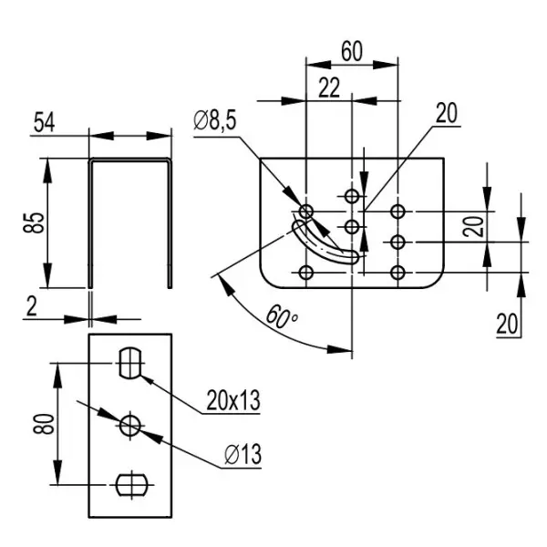 Кріплення до стелі DKC BSV2901 SML - фото №1