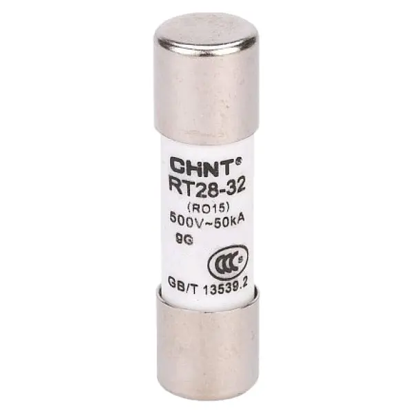 Цилиндрический предохранитель Chint RT28-32 gG/gL 10х38мм 6A (520476) Цилиндрический предохранитель Chint RT28-32 gG/gL 10х38мм 6A (520476)