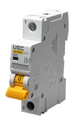 Автоматический выключатель UEC SB-M8 1P 32A C 4,5кA (MCB45-1-032-C)