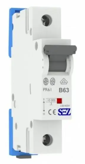Однополюсный автомат SEZ 61 B 63А (PR61B63А)