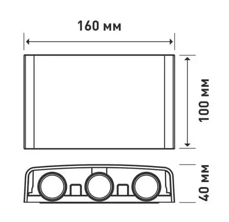 Накладний світильник Maxus MWL 6Вт 3000/4100/6500К IP65 BL Square (1-MWL-6W-BLS) - фото №4