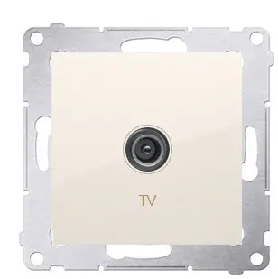 Одинарна розетка TV Kontakt Simon Simon 54 Premium DAK1.01/41 (кремовий)