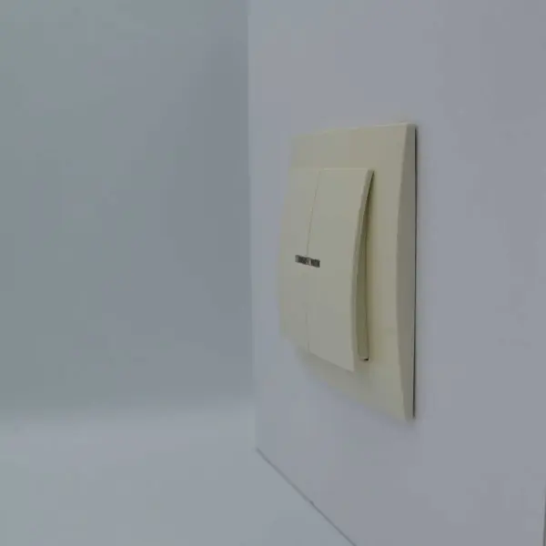 Выключатель Nilson Touran кремовый 2кл с подсветкой ( 24121004 ) - фото №2