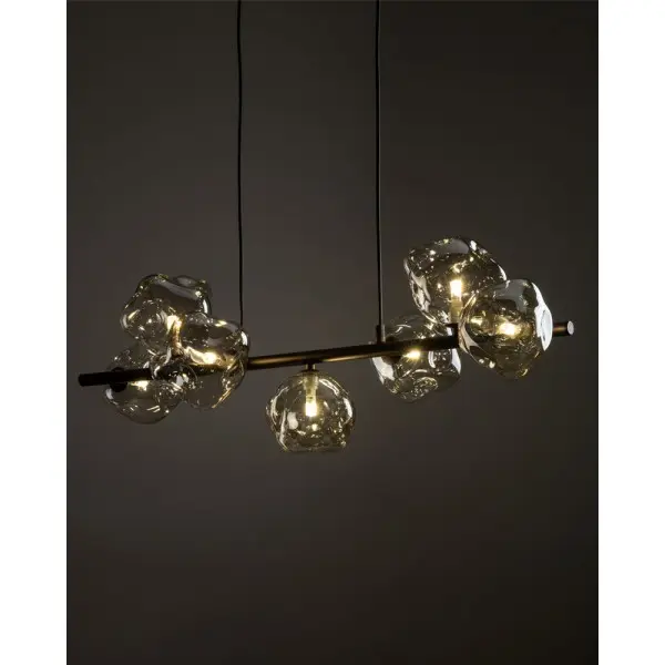 Подвесной светильник, люстра TK Lighting 11033 Lava G9 7x8W IP20 коричневый - фото №1 Подвесной светильник, люстра TK Lighting 11033 Lava G9 7x8W IP20 коричневый - фото №1