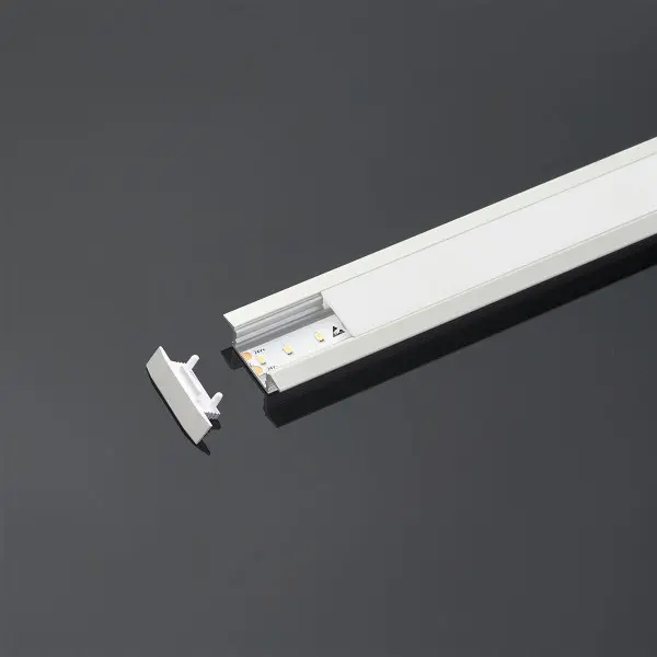 LED-профиль врезной анодированный чёрный COLORS 2.5 метра (LE2507_2,5(b/b)) - фото №1