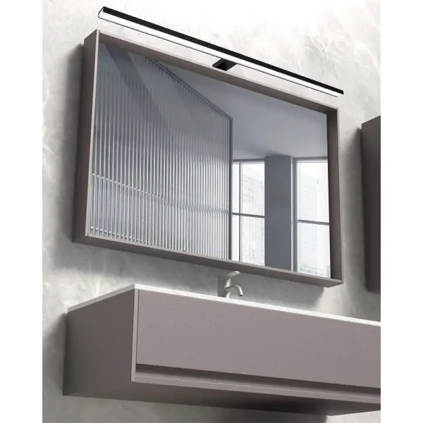 Светильник подсветка для зеркала Goldlux 328601 Samos Led 90 1x15W 4000K 1650Lm IP44 Черный - фото №1 Светильник подсветка для зеркала Goldlux 328601 Samos Led 90 1x15W 4000K 1650Lm IP44 Черный - фото №1
