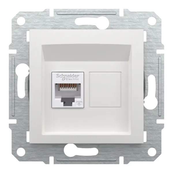 Комп'ютерна розетка RJ45 UTP cat.6 Schneider Electric Asfora без рамки біла (EPH4770121) - фото №3 Комп'ютерна розетка RJ45 UTP cat.6 Schneider Electric Asfora без рамки біла (EPH4770121) - фото №3