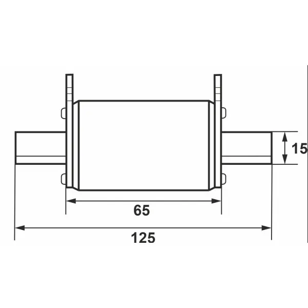 Предохранитель ножевой с плавкой вставкой Promfactor NF0.125A 500В 120kA - фото №2