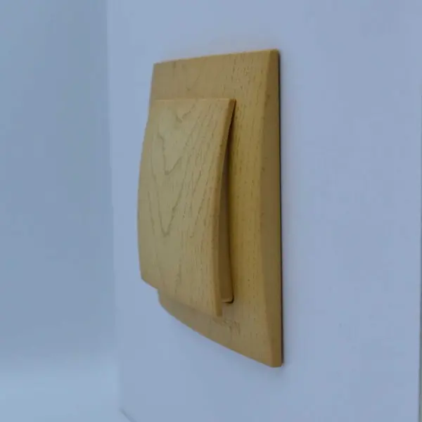 Вимикач Nilson Touran клен 1кл ( 24281001 ) - фото №2