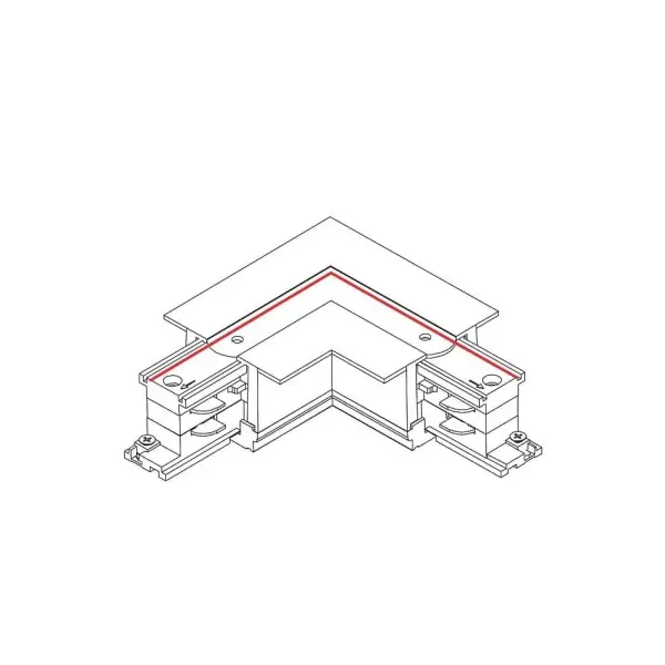 З'єднувач Nowodvorski 8684 CTLS Recessed Power L Connector L-L IP20 білий - фото №1