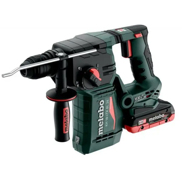 Аккумуляторный перфоратор бесщеточный Metabo 18 LTX BL 24 18В 2xLiHD 4,0Ач (601713800) Аккумуляторный перфоратор бесщеточный Metabo 18 LTX BL 24 18В 2xLiHD 4,0Ач (601713800)