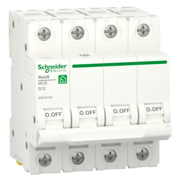 Автоматичний вимикач Schneider Electric R9F02432 RESI9 6кА 4P 32A Автоматичний вимикач Schneider Electric R9F02432 RESI9 6кА 4P 32A