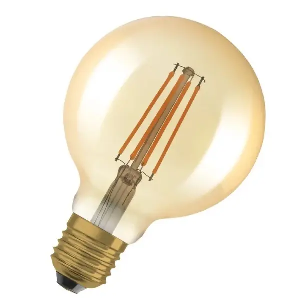 Светодиодная лампа Osram 1906 LED GLOBE 95 DIM 6,5Вт/824 FIL GD E27 4х1 - фото №1