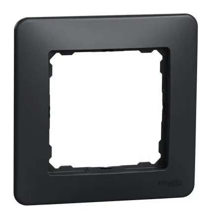 Однопостова рамка Schneider Electric Sedna Design чорна SDD314801