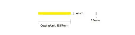 LED стрічка COLORS COB-24V-IP33 9W 760Lm 4000K 2,5м (DF7-24V-4mm-NW) - фото №1