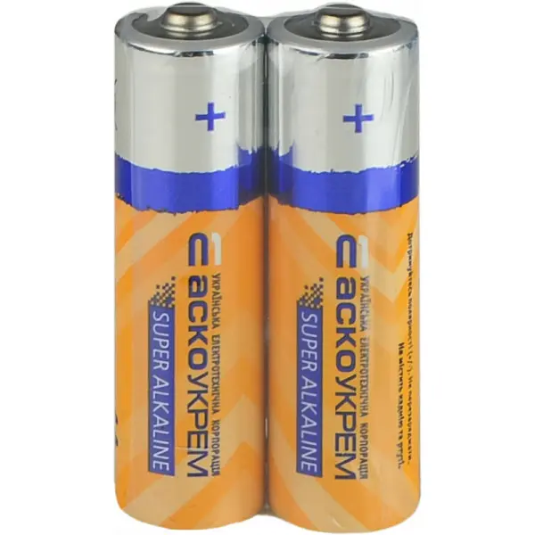 Батарейка щелочная Аско-Укрем AА.LR6.SP2 (вакуум 2шт)