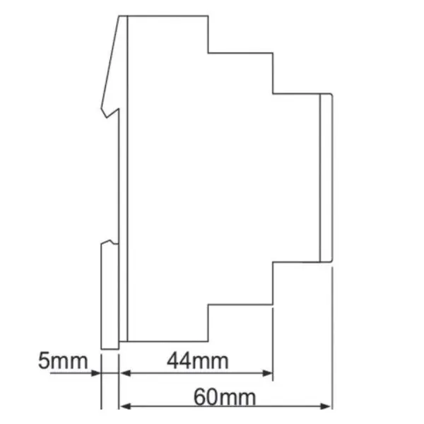 Однофункціональне реле затримки вимкнення Schrack ZR5R0011 24-240В AC/DC 8А - фото №2