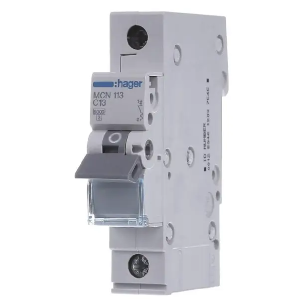 Автоматичний вимикач Hager MCN113 6кА C 13A 1P