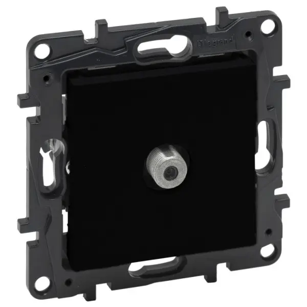 TV розетка Legrand Niloe Step тип F зірка чорна (863575)