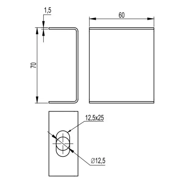 Скоба DKC BML-10 (PL облегченная) - фото №1