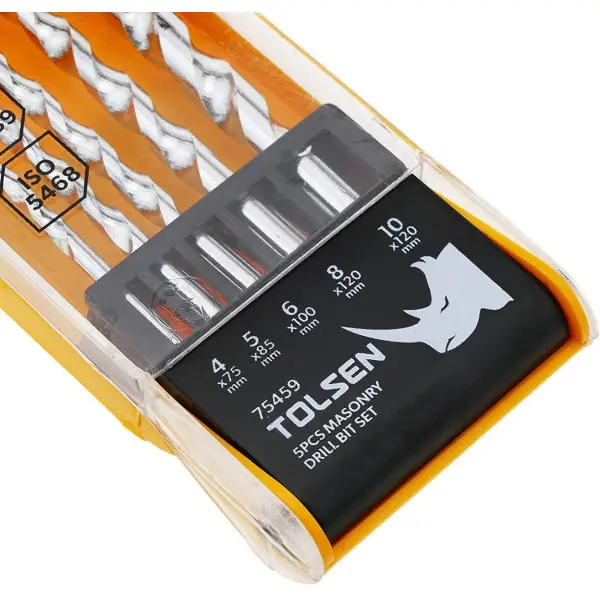 Набір свердлів по цеглі/бетону Tolsen (75459) 4-10мм (5шт) - фото №4