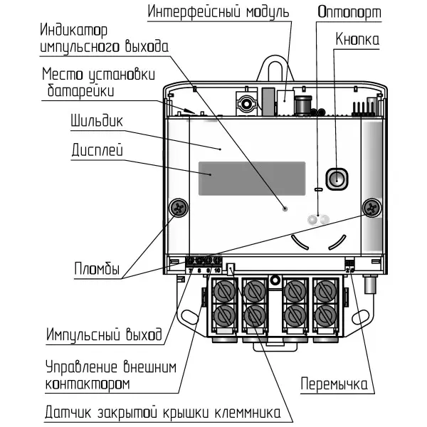 Электросчетчик MTX 1A10.DG.2Z5-CD4 Teletec - фото №1