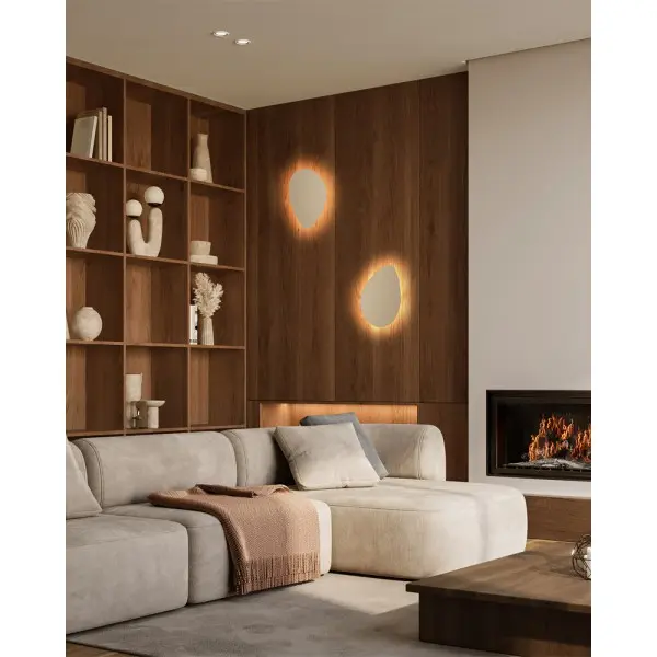 Бра, настінний світильник TK Lighting 10704 Stone G9 2x8W IP20 бежевий - фото №1
