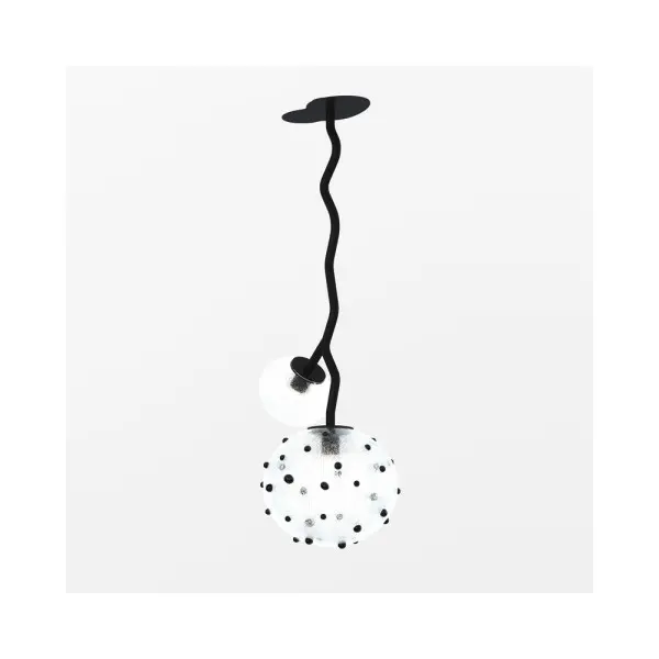 Люстра Pikart 36241-2 DewLight L 2x60W E27 IP20 черная - фото №1