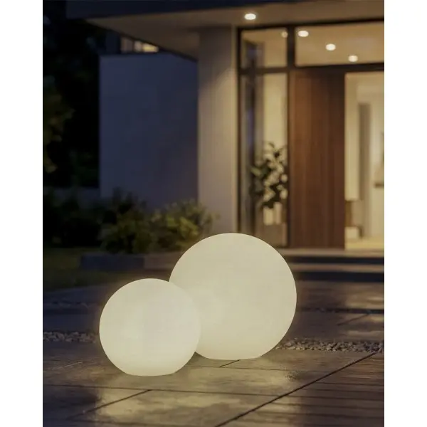 Вуличний світильник Kanlux 45932 Stono E27 1x20W IP65 білий - фото №1