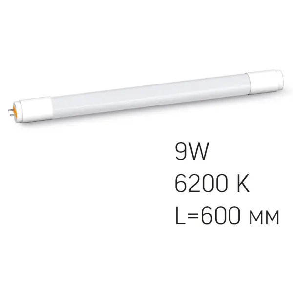 Матовая LED лампа Videx T8b 9Вт 6200K 0,6м (VL-T8b-09066) - фото №1