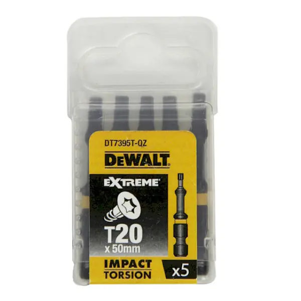 Ударные биты DeWALT Impact torsion Т20 50мм (5шт) - фото №2