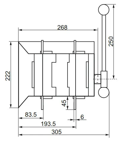 Устройство автоматического ввода резерва CNC YCS1-630А 3Р 415В (Б00042807) - фото №3