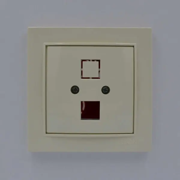 Розетка Nilson Thor кремовая компьютерная без модуля ( 27121042 ) - фото №1