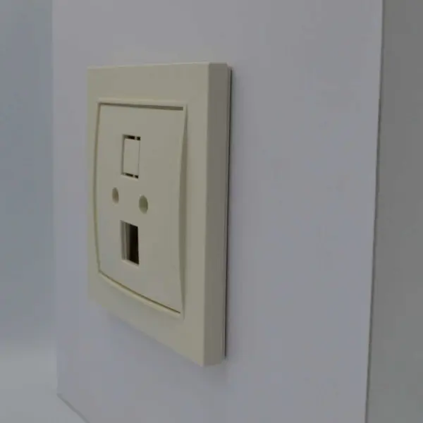 Розетка Nilson Thor кремовая компьютерная без модуля ( 27121042 ) - фото №2