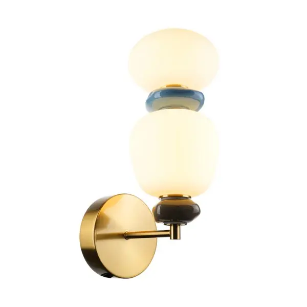 Бра, настенный светильник Italux WL-94981-1B-GD Evans LED 1x12W 3000K 1450Lm IP20 золотой