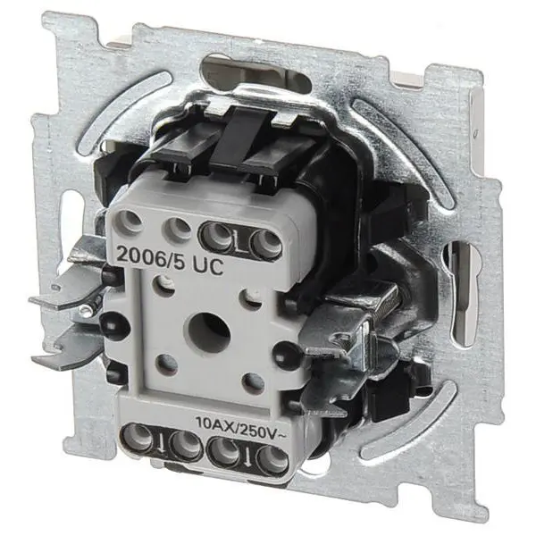 Двухкнопочный выключатель ABB Basic 55 2CKA001012A2167 2006/5 UC-93-507 (шампань) - фото №3