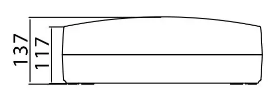 Щит настенный 36 мод. с дверцей RAL9001 Ram Base, DKC - фото №3