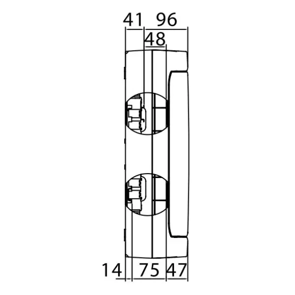 Щит настенный 36 мод. с дверцей RAL9001 Ram Base, DKC - фото №4