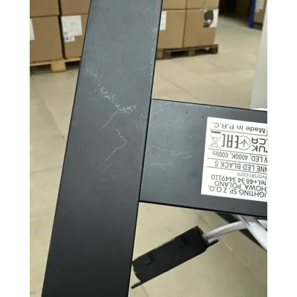 Світильник підсвітка для дзеркала Nowodvorski 310676 Cezanne LED S 1x8W 4000K 600Lm IP44 чорний - фото №1
