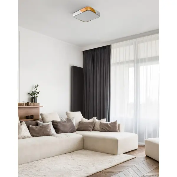 Потолочный светильник Italux PLF-13187-WH-WO Santer LED 1x24W 3000K 2400Lm IP20 белый - фото №1 Потолочный светильник Italux PLF-13187-WH-WO Santer LED 1x24W 3000K 2400Lm IP20 белый - фото №1