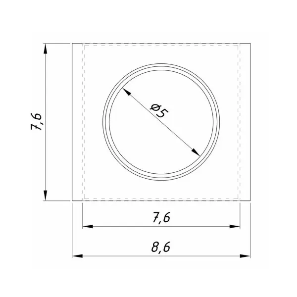Точечный светильник для потолка Грильято Imperium Light 721186.01.01 Griliato GU10/GU5.3 1x50W IP20 Белый - фото №2