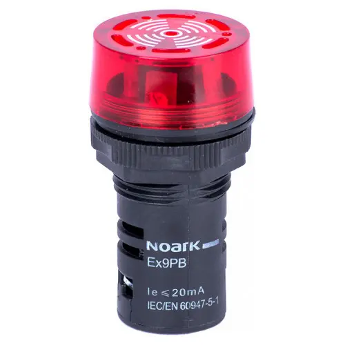 Зумер NOARK Ex9PB I r 24В AC/DC червоний (105695) Зумер NOARK Ex9PB I r 24В AC/DC червоний (105695)