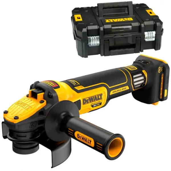 Кутова акумуляторна безщіткова шліфмашина DeWALT DCG409VSNT XR Li-lon 18В Ø125мм 3000-9000об/хв - фото №4