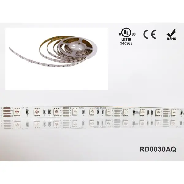 LED лента RISHANG 30-5050-12V-IP20 6.48W RGB 5м (RD0030AQ) - фото №1